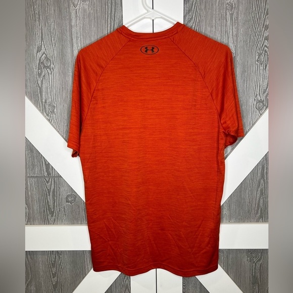 D19.19 Under Armour Men's UA Velocity Short Sleeve Orange M - Picture 2 of 6